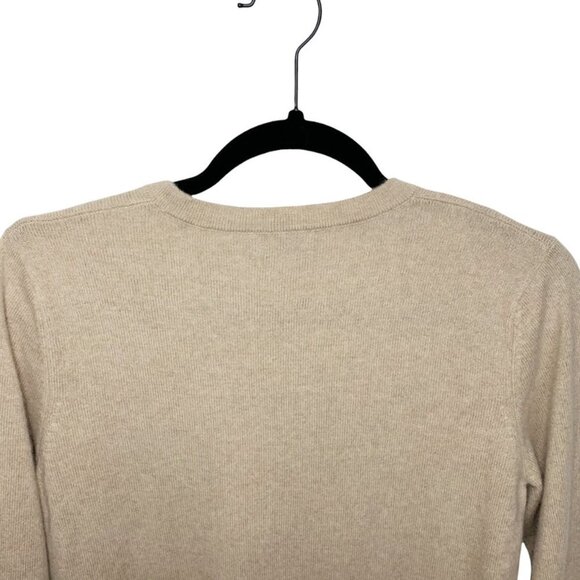 TWO BEES Cashmere Intarsia Shell Print Crew Neck Sweater - Picture 4 of 6